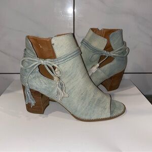Denim Ankle Booties